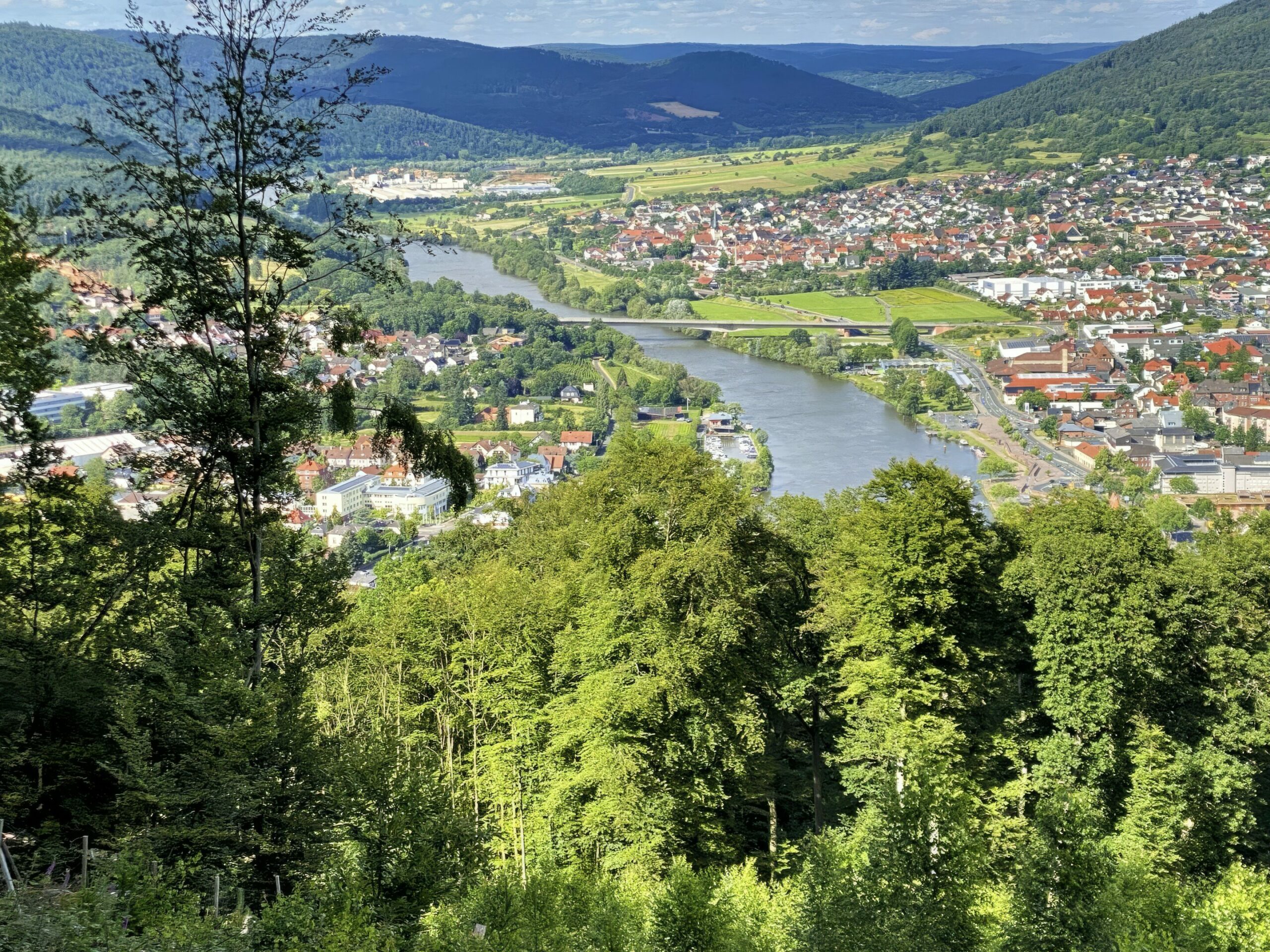 Bilkch ins Maintail und auf Miltenberg am Main